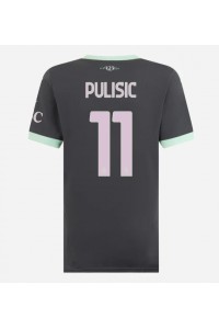 AC Milan Christian Pulisic #11 Jalkapallovaatteet Naisten Kolmaspaita 2024-25 Lyhythihainen